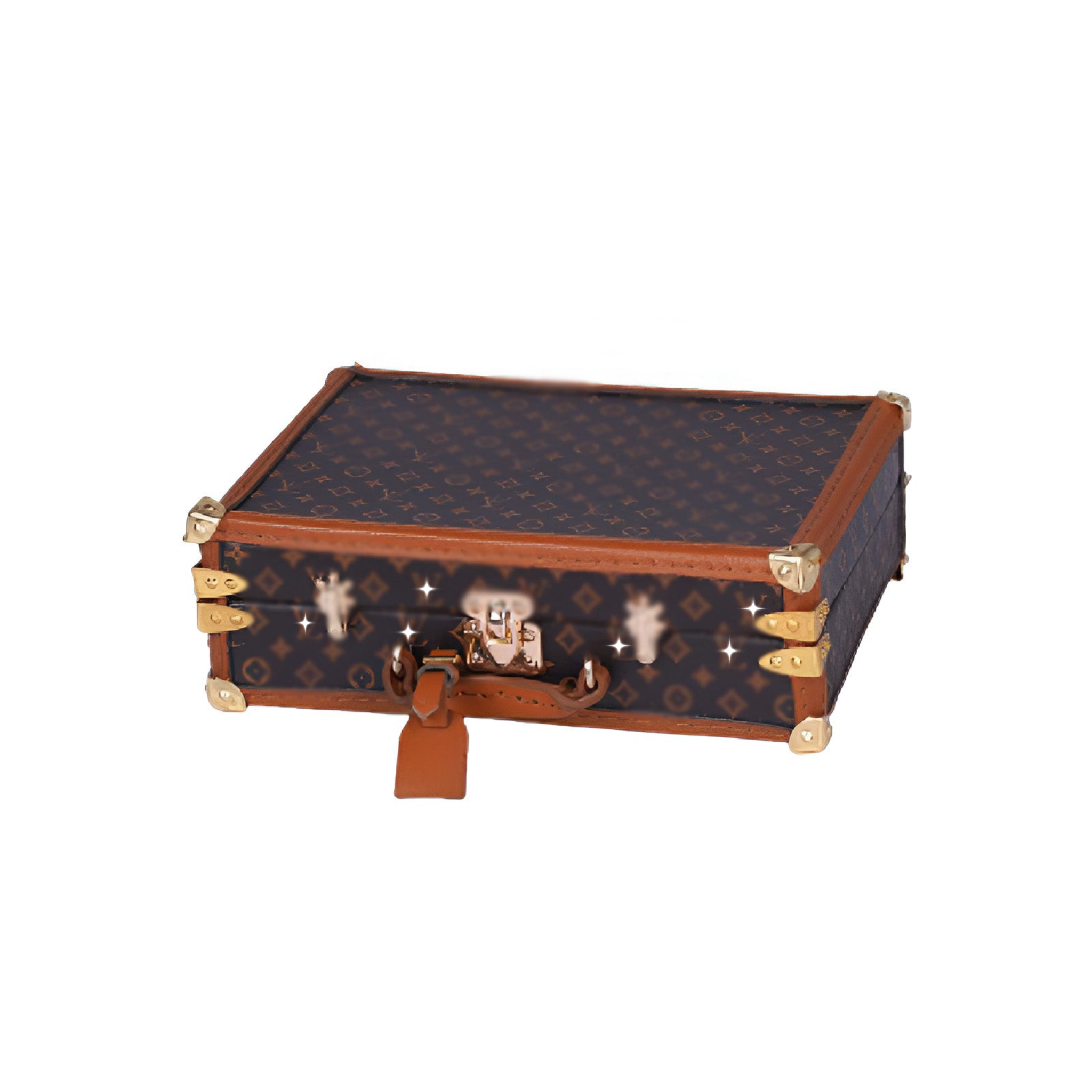 Labubu Miniature Travel Trunk – Classic Monogram Edition