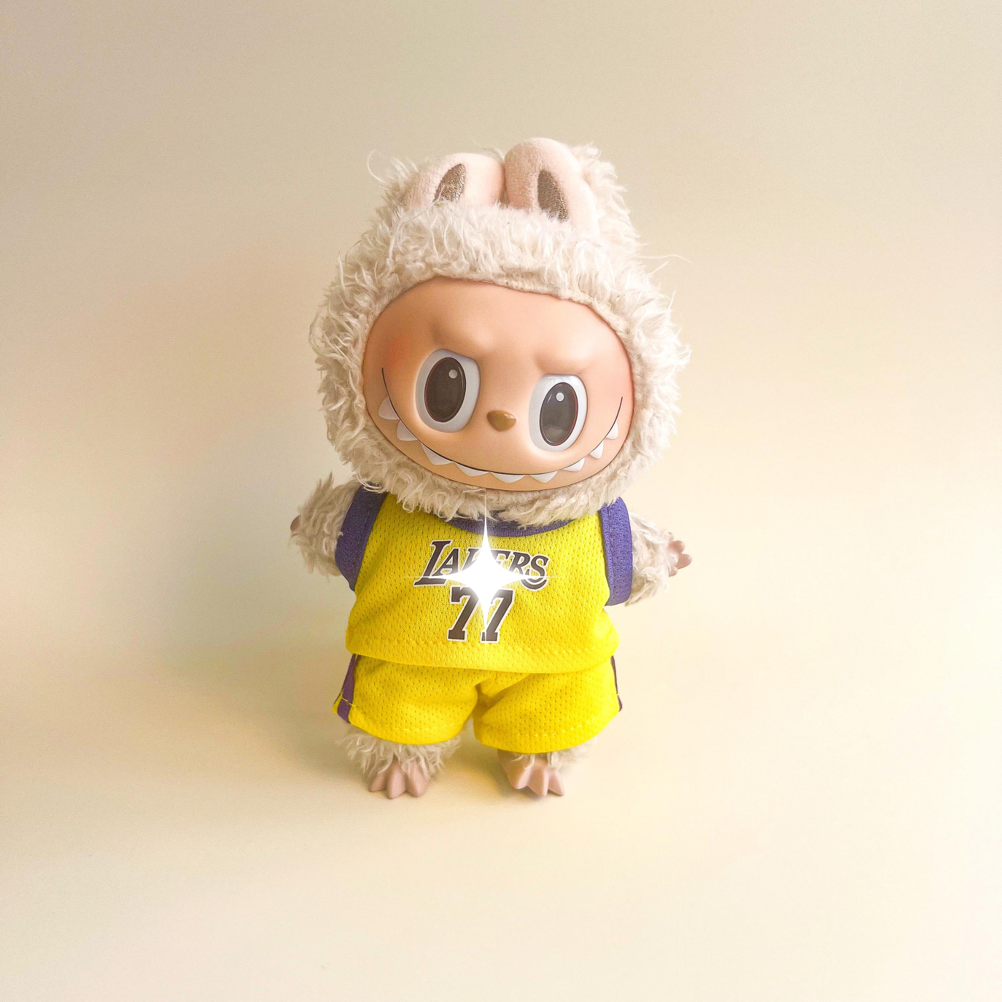 Labubu Court Spirit Basketball Jersey Set – #77