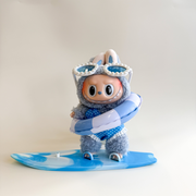 Labubu Blue Summer Outfit Set – Swimsuit & Surfboard (4 Items)