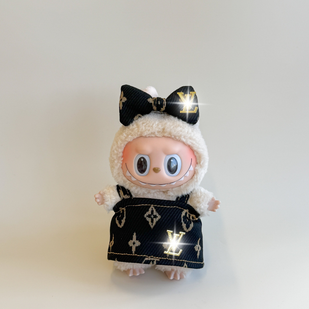 Labubu Luxury Fashion Outfit Set – Monogram Edition