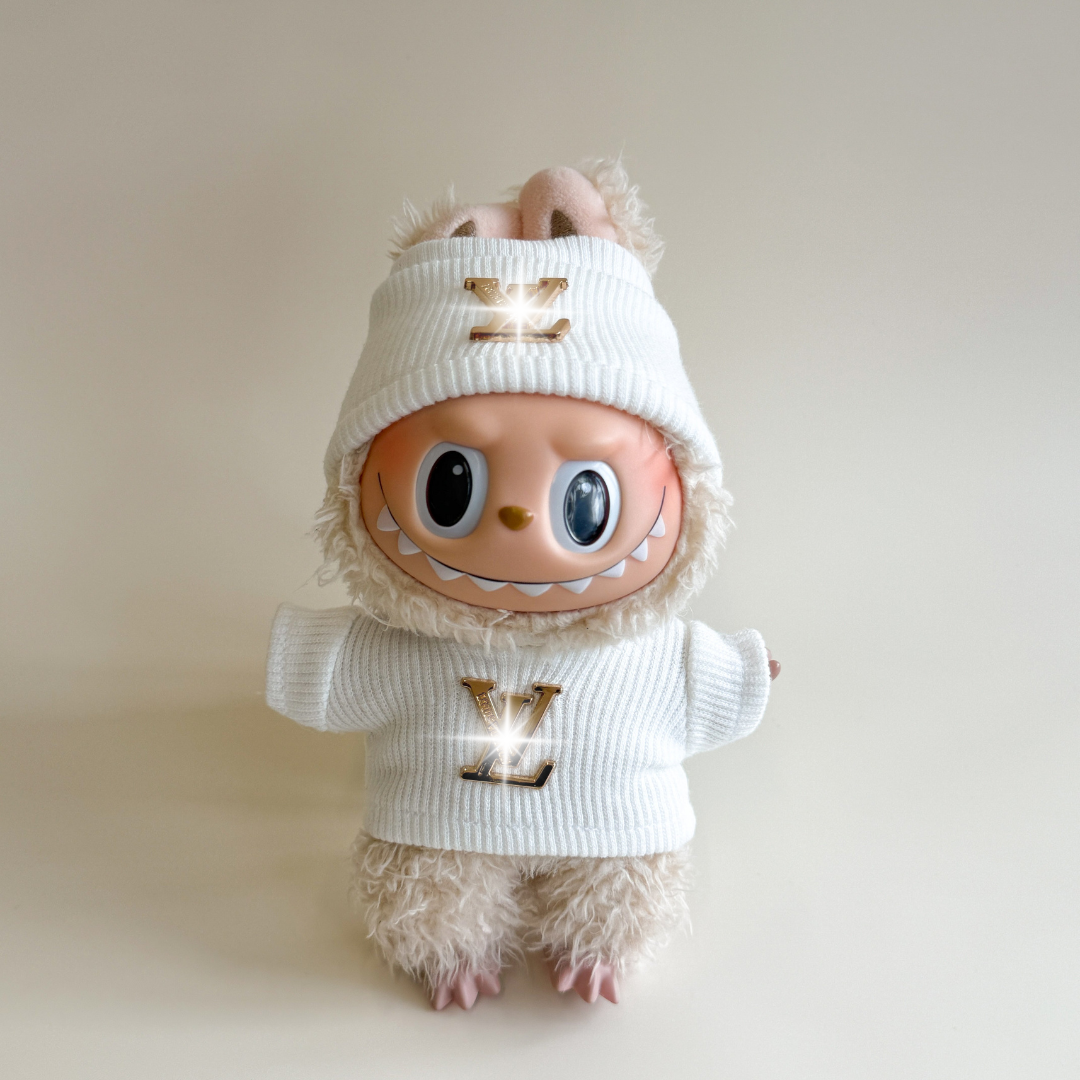 Labubu Gold Monogram Ribbed Knit Set – Collector Edition