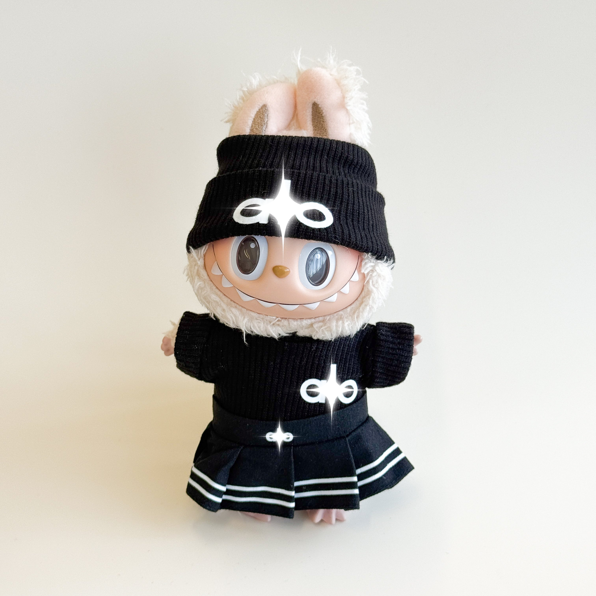 Labubu Athletic Outfit – Athleisure Monochrome Edition (4 Items)