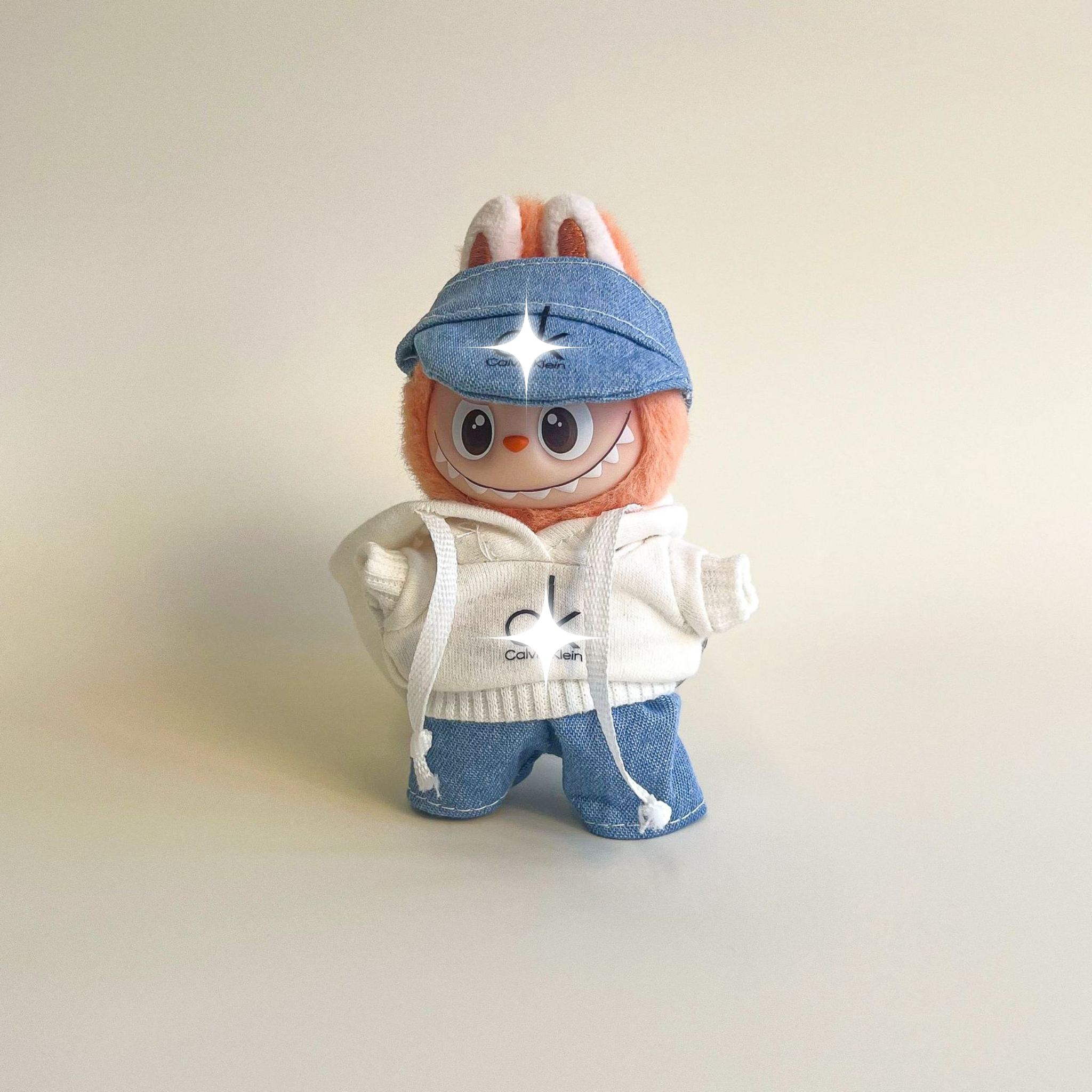 Labubu 4.0 Denim Streetwear Outfit