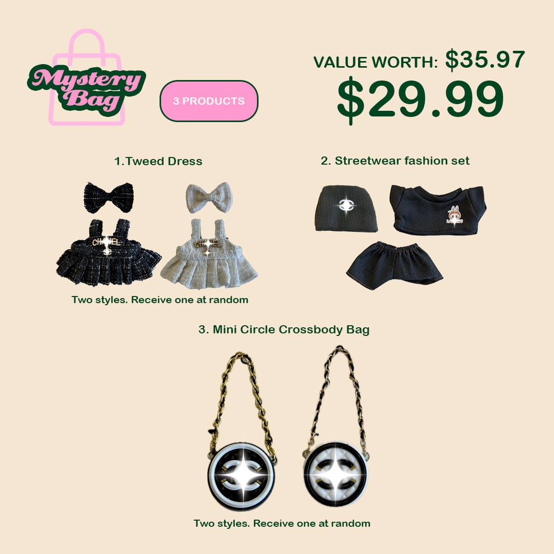 Labubu “Mini Treasure” Mystery Bag – 3 Products (Best Value Pick)