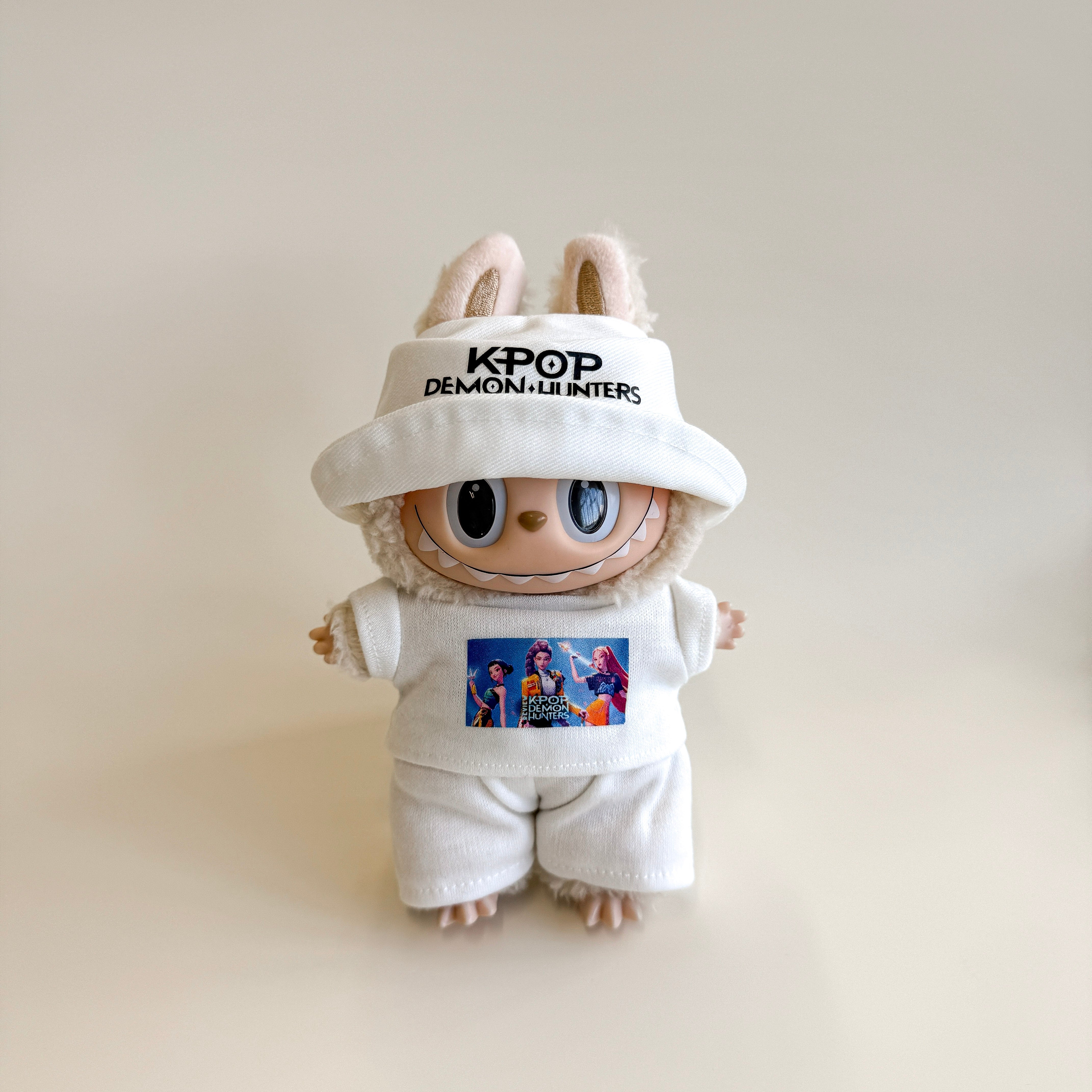 Labubu White Hunters Inspired Outfit Set