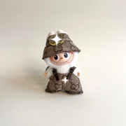 Labubu 4.0 Monogram Hat & Suspender Pants Outfit Set