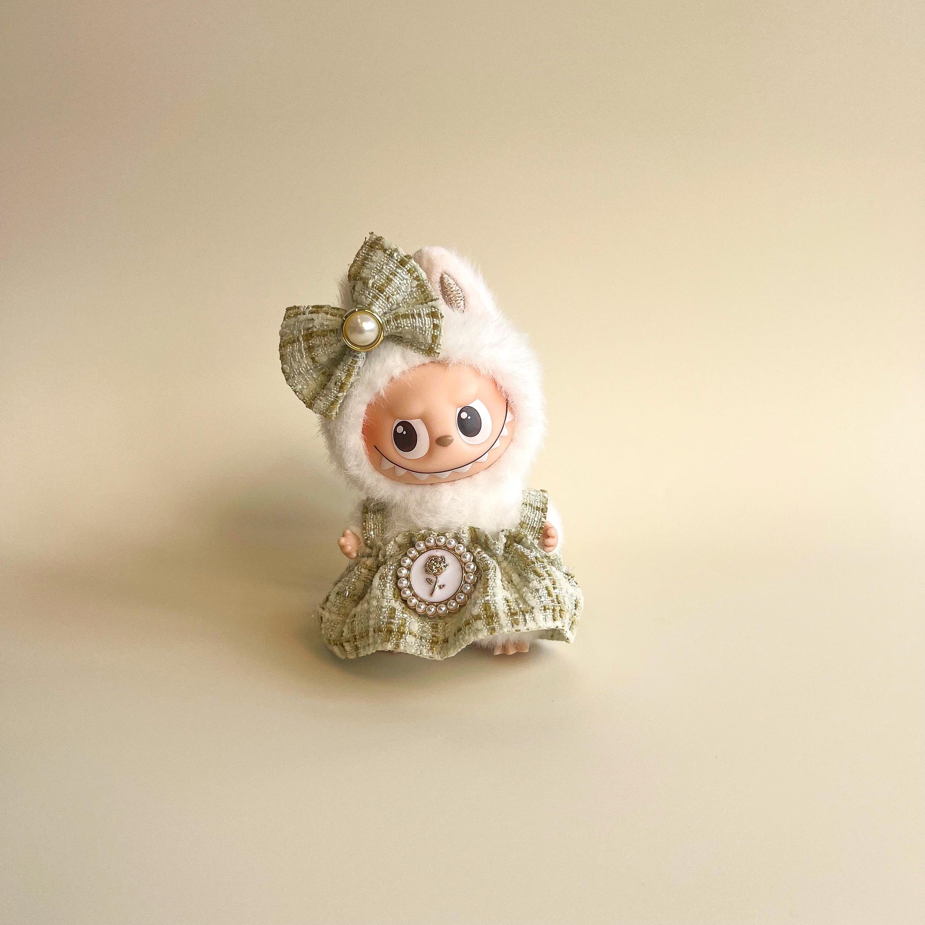 Labubu 4.0 Tweed Dress & Bow Set – Inspired Collection