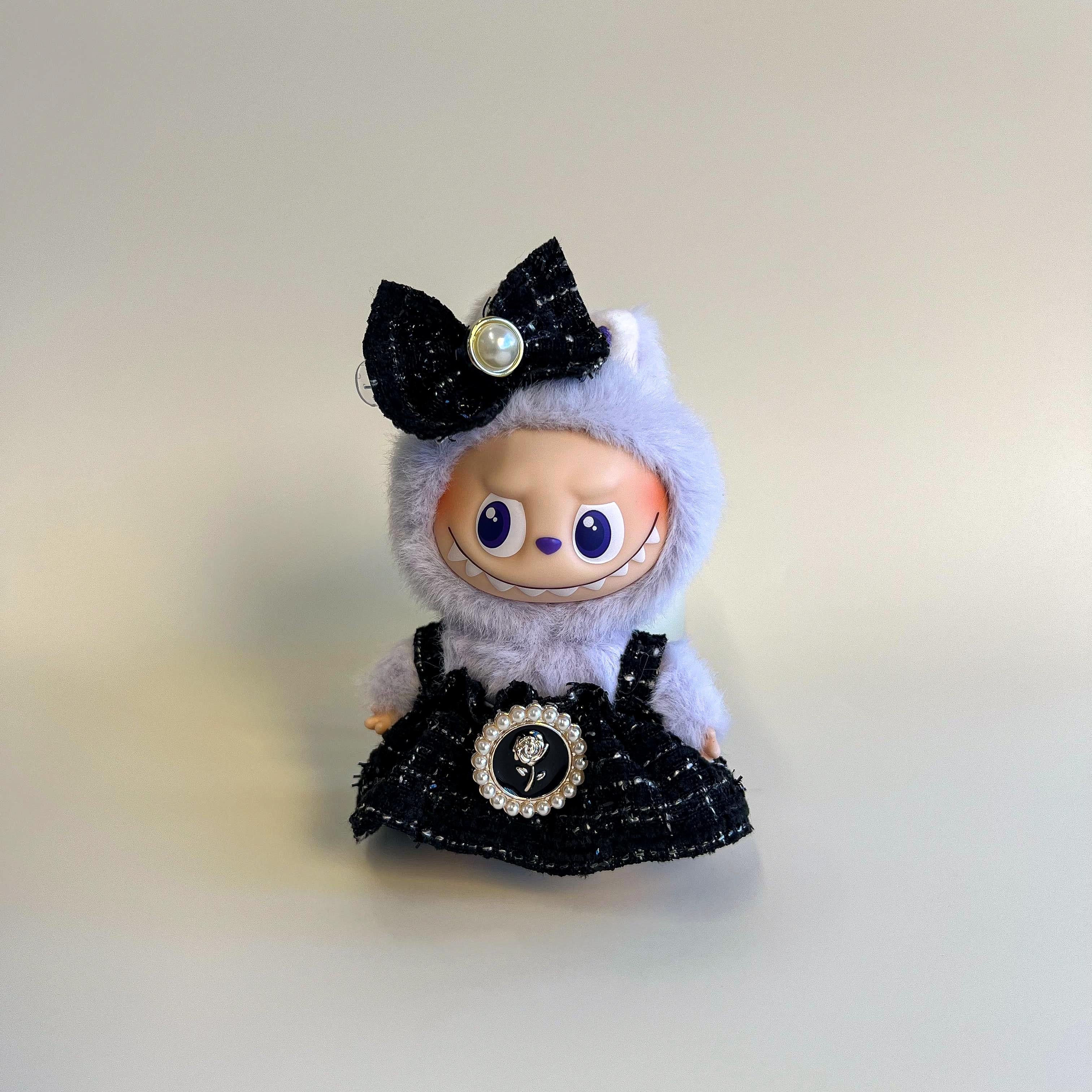 Labubu 4.0 Tweed Dress & Bow Set – Inspired Collection