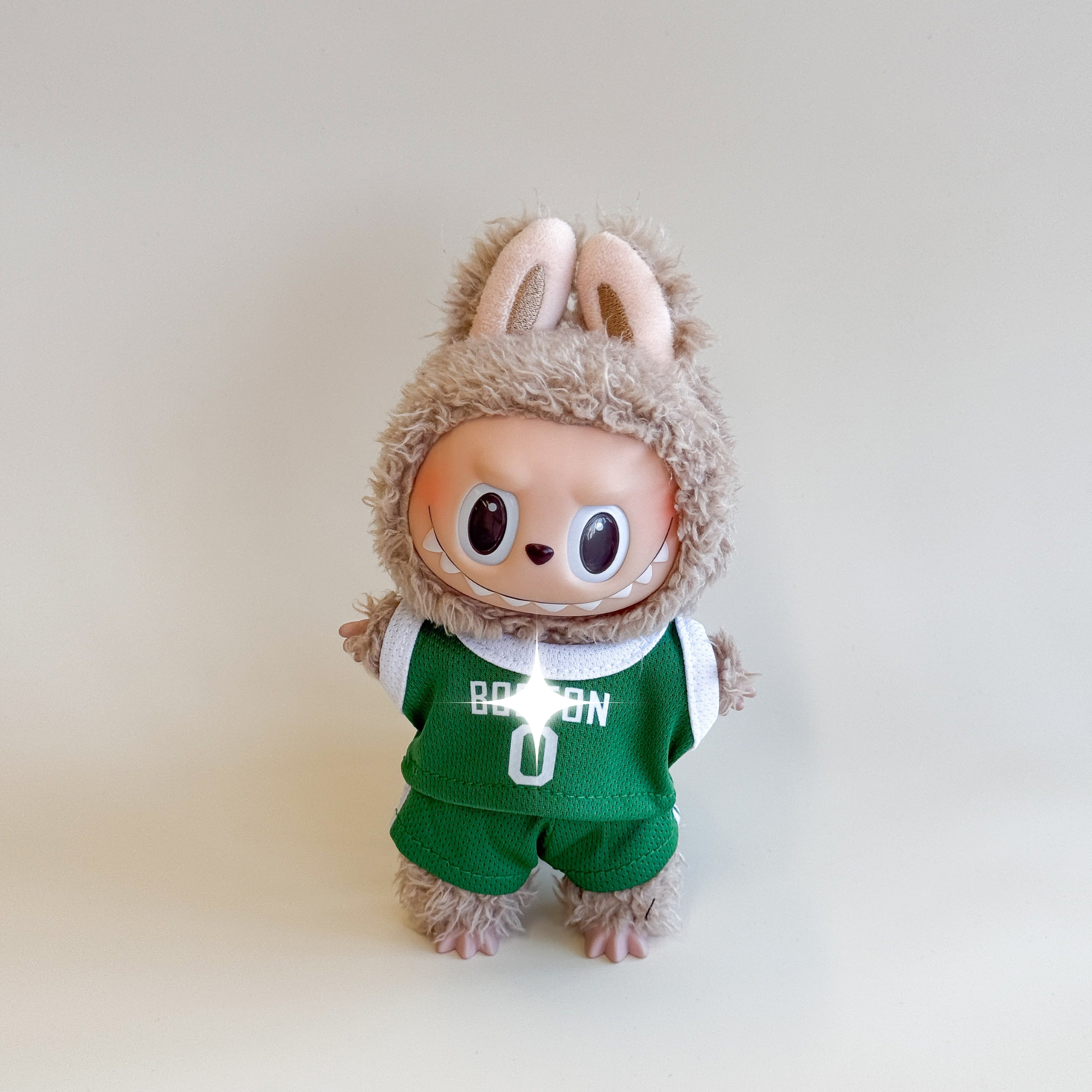 Labubu Basketball Jersey Outfit – Boston #0 Edition