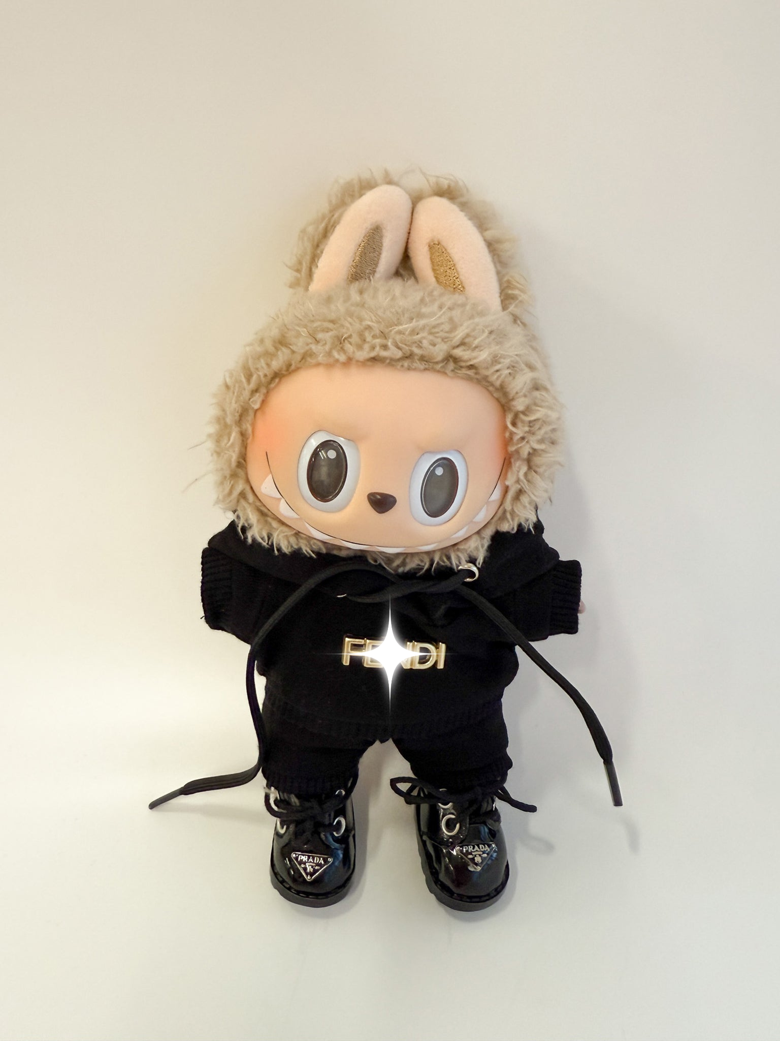 Labubu Black Tracksuit Set – Sporty Chic Edition