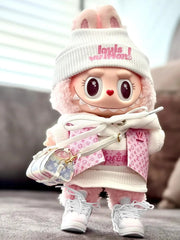 Labubu Clothes LV Louis Vuitton Pink Outfit Set