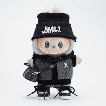 Labubu Clothes LV Louis Vuitton Black Chic Outfit Set