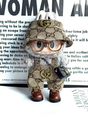 labubu Clothes Gucci Overall with Bucket Hat