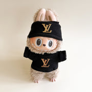 Labubu-17cm-doll-cloth Luxury Knit Set - L.V. Inspired