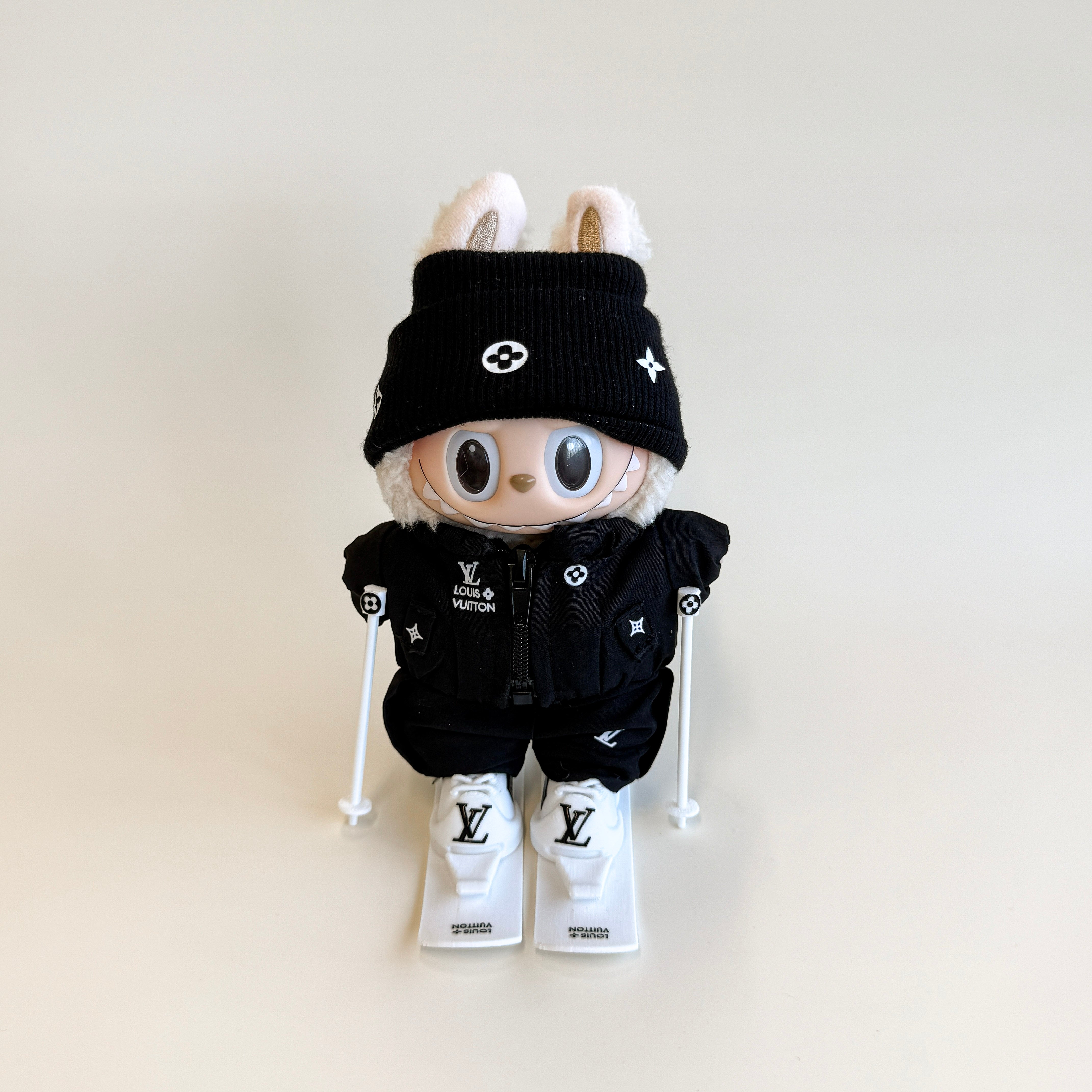 Labubu Black Ski Outfit Set