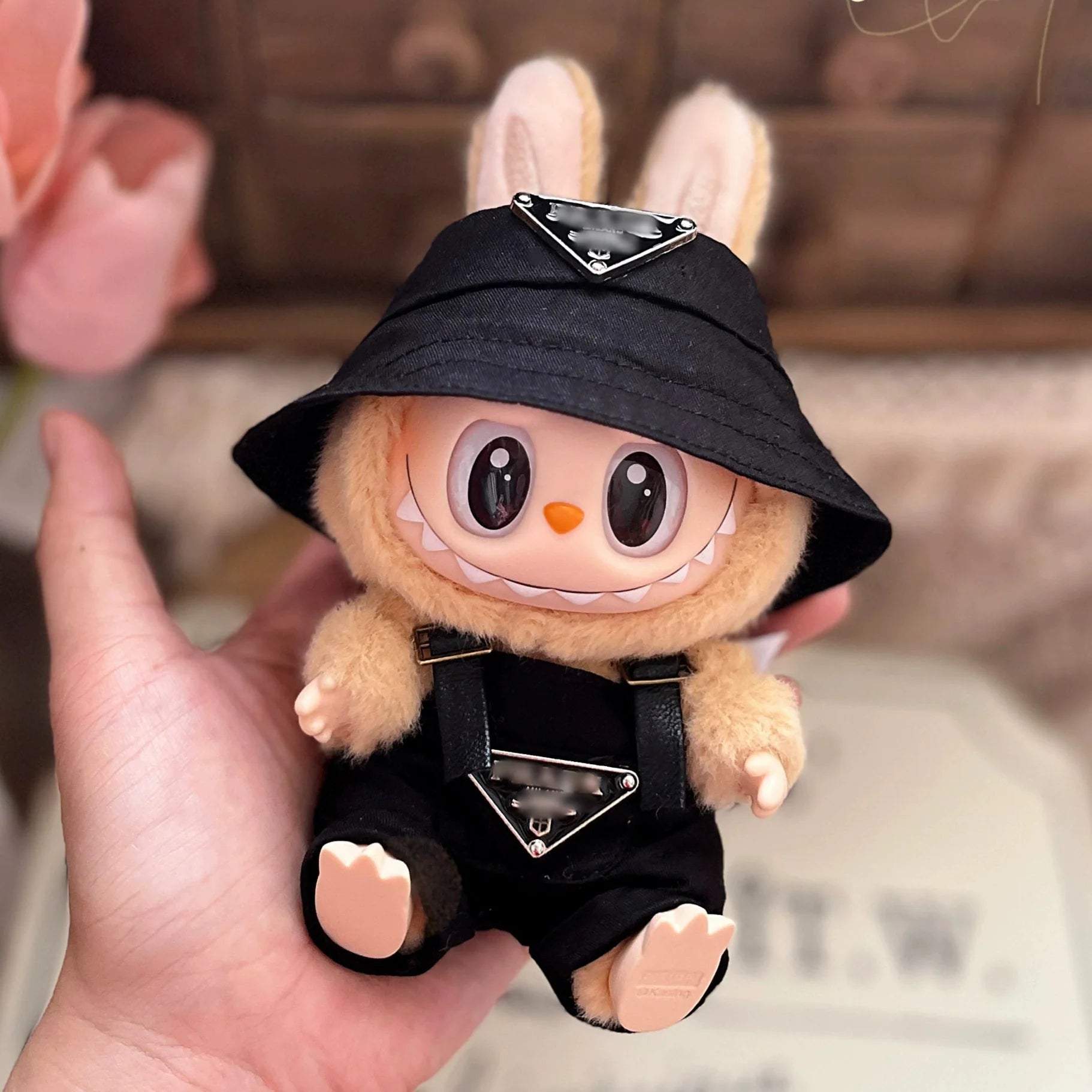 Labub Clothes Prada Outfit Set Black