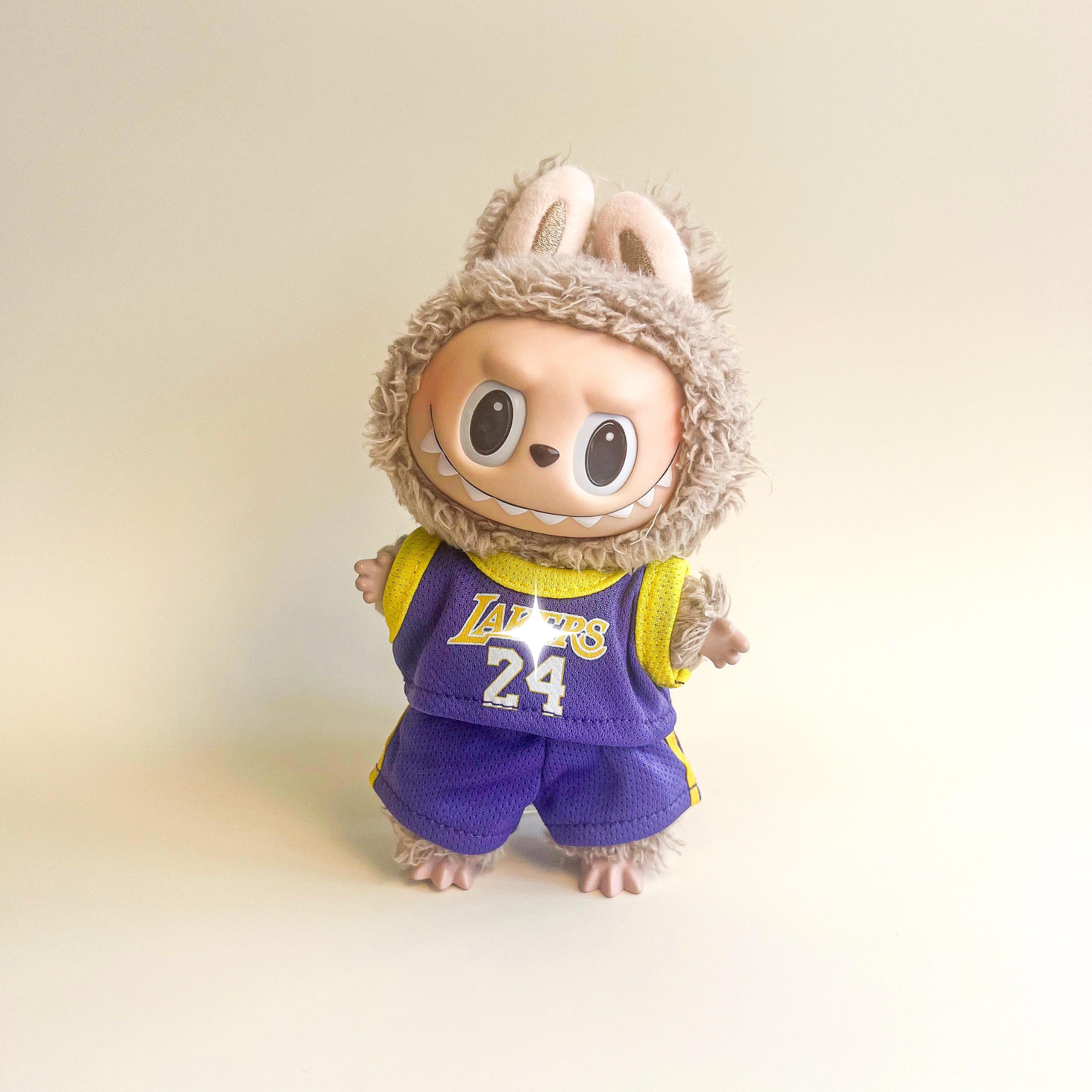 Labubu Basketball Jersey Set – Purple & Gold #24 Edition