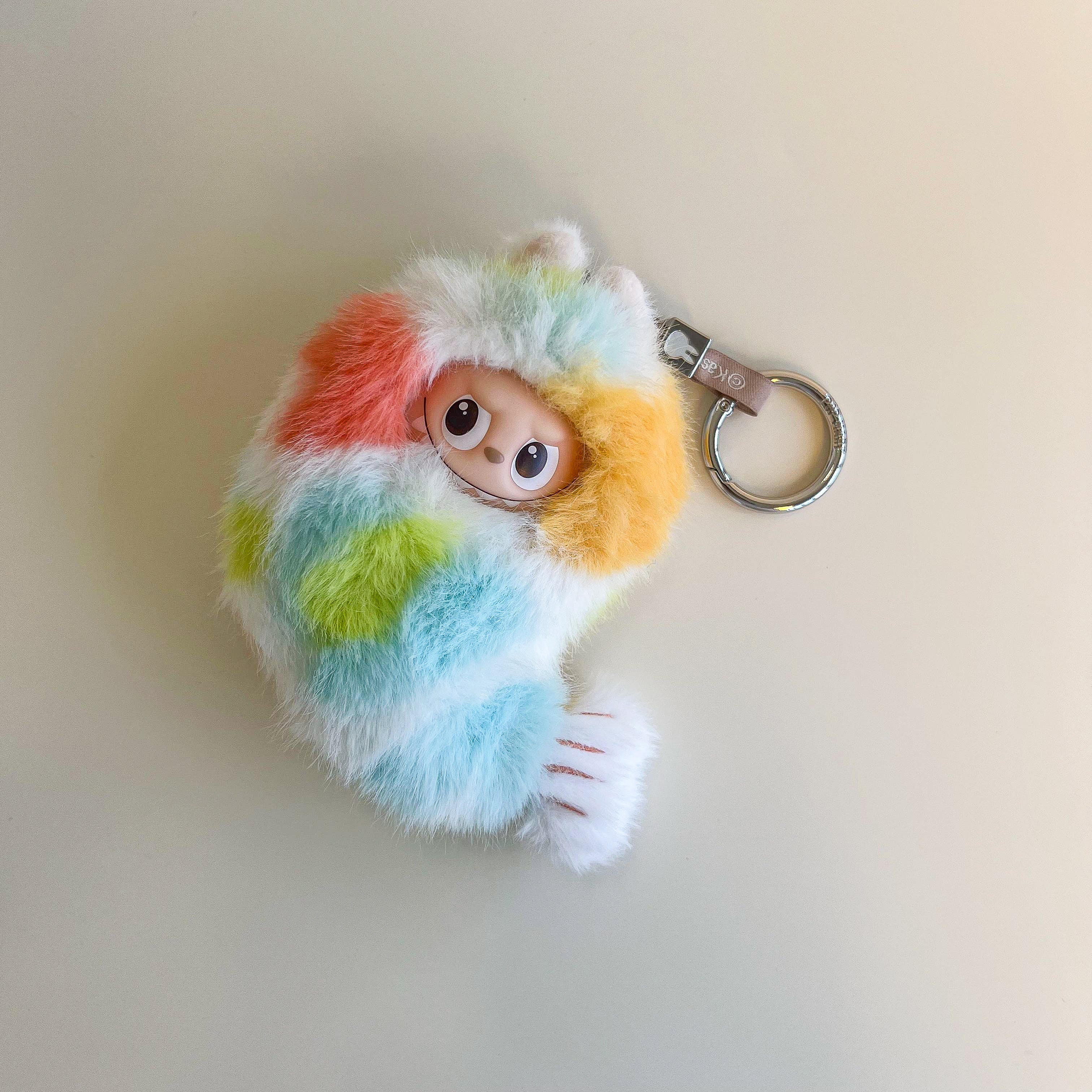 Labubu 4.0 Rainbow Shrimp Fuzzy Outfit