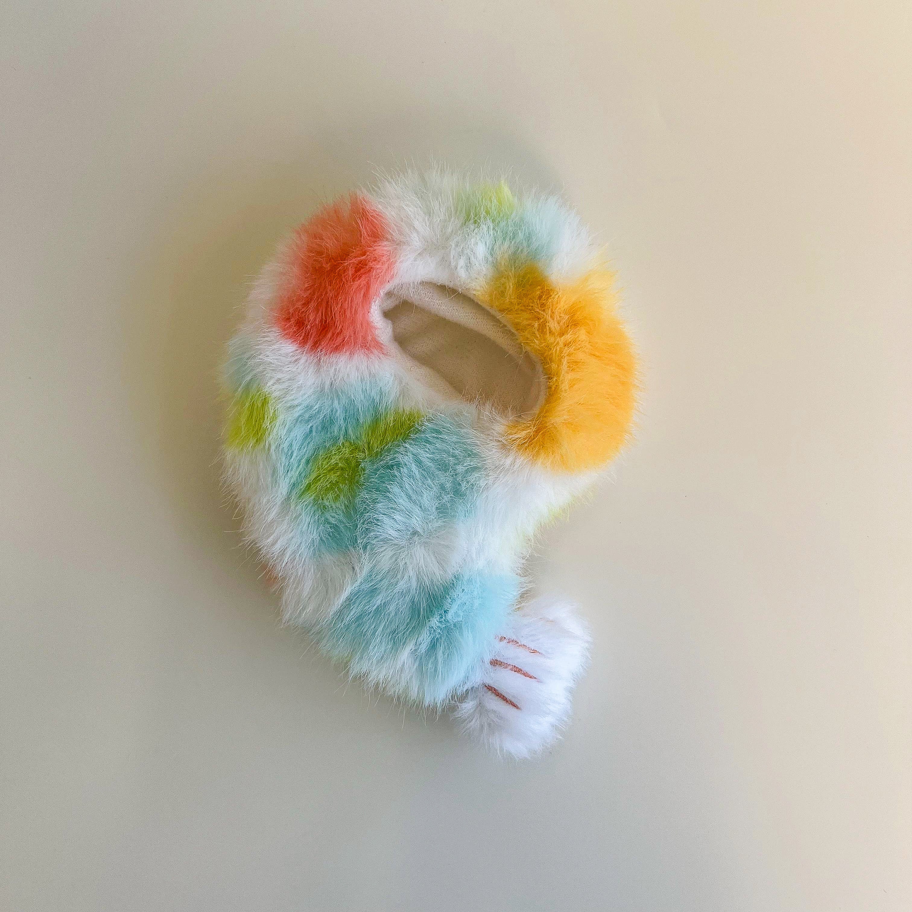 Labubu 4.0 Rainbow Shrimp Fuzzy Outfit