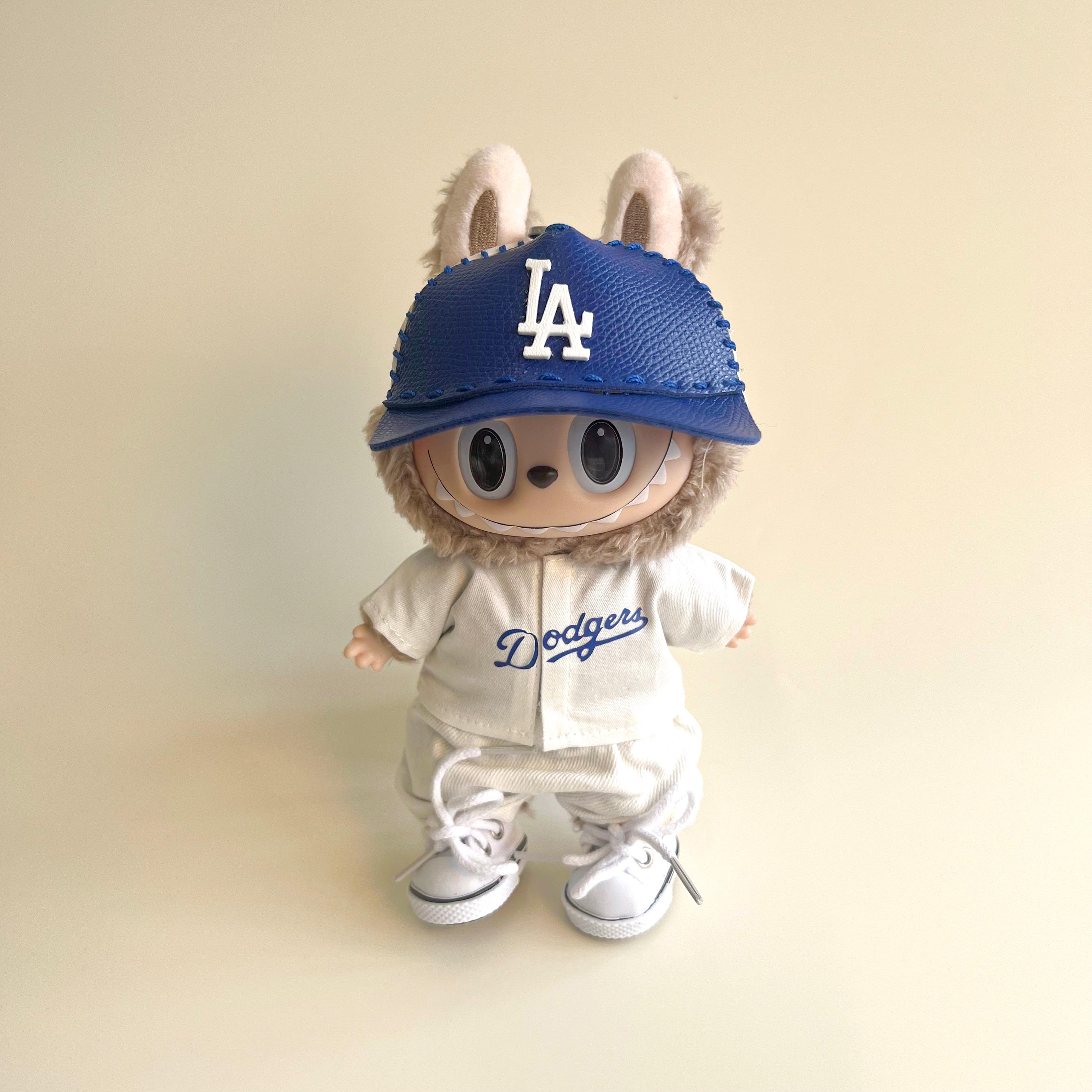 Labubu Baseball Outfit Set – Blue & White Sports Edition