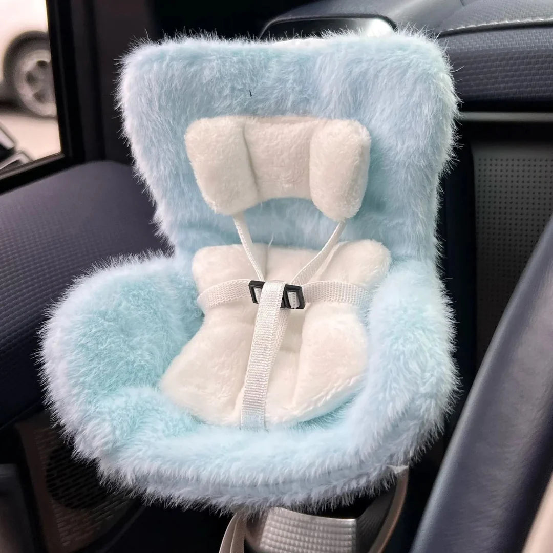 Cute Green Plush Labubu Toy Seat