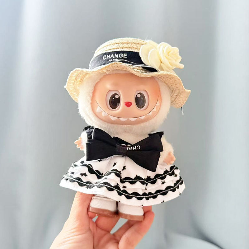 Chanel style summer outfit for Labubu dolls