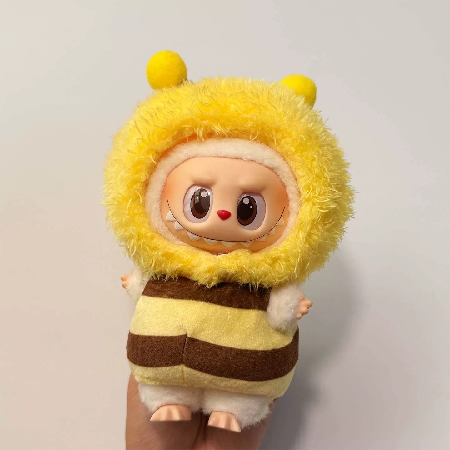Cute labubu clothing set inspired by a bumblebee