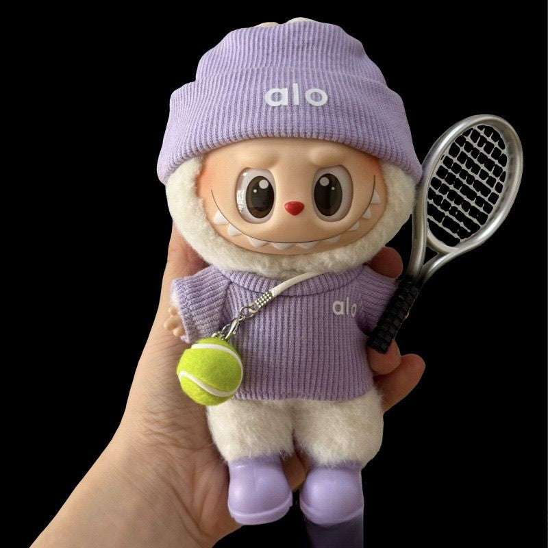 Labubu-17cm-doll-cloth Knitwear Set –alo Inspired-5-Piece Set Includes