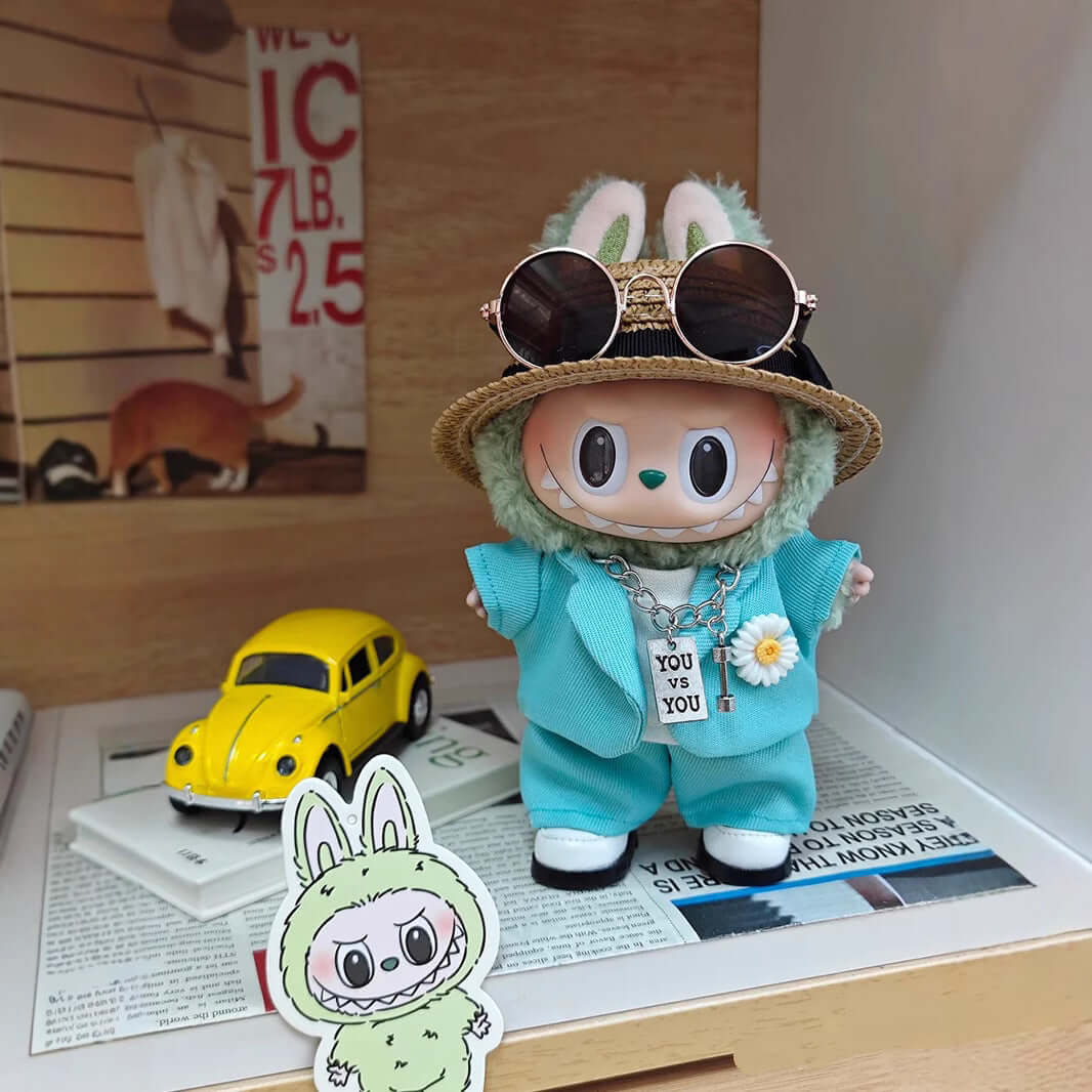 Labubu doll clothes G-Dragon concert V2 style handmade outfit