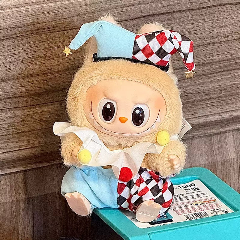 Labubu doll clothes with magician boy outfit and cape