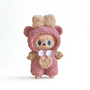 Labubu Pink Bear Plush Outfit, perfect for collectors